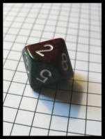 Dice : Dice - 10D - Black and Brown Speckled With White Numerals